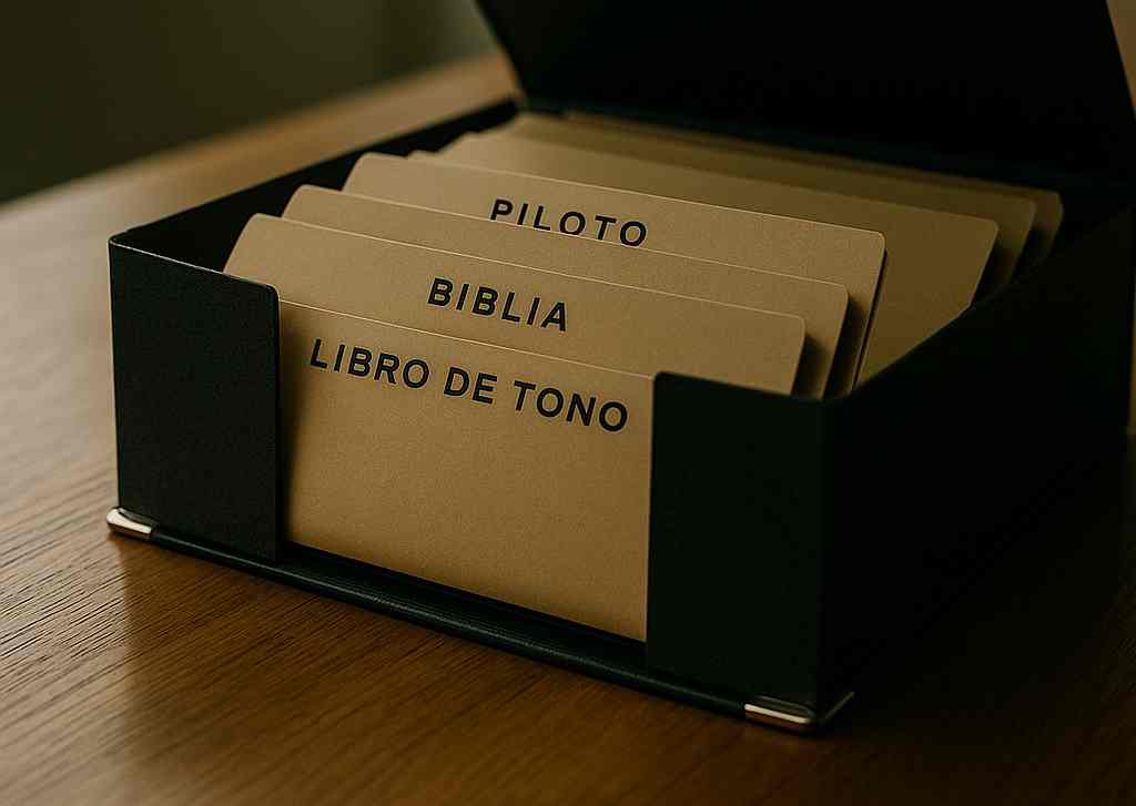 Archivador con Piloto, Biblia y Libro de Tono